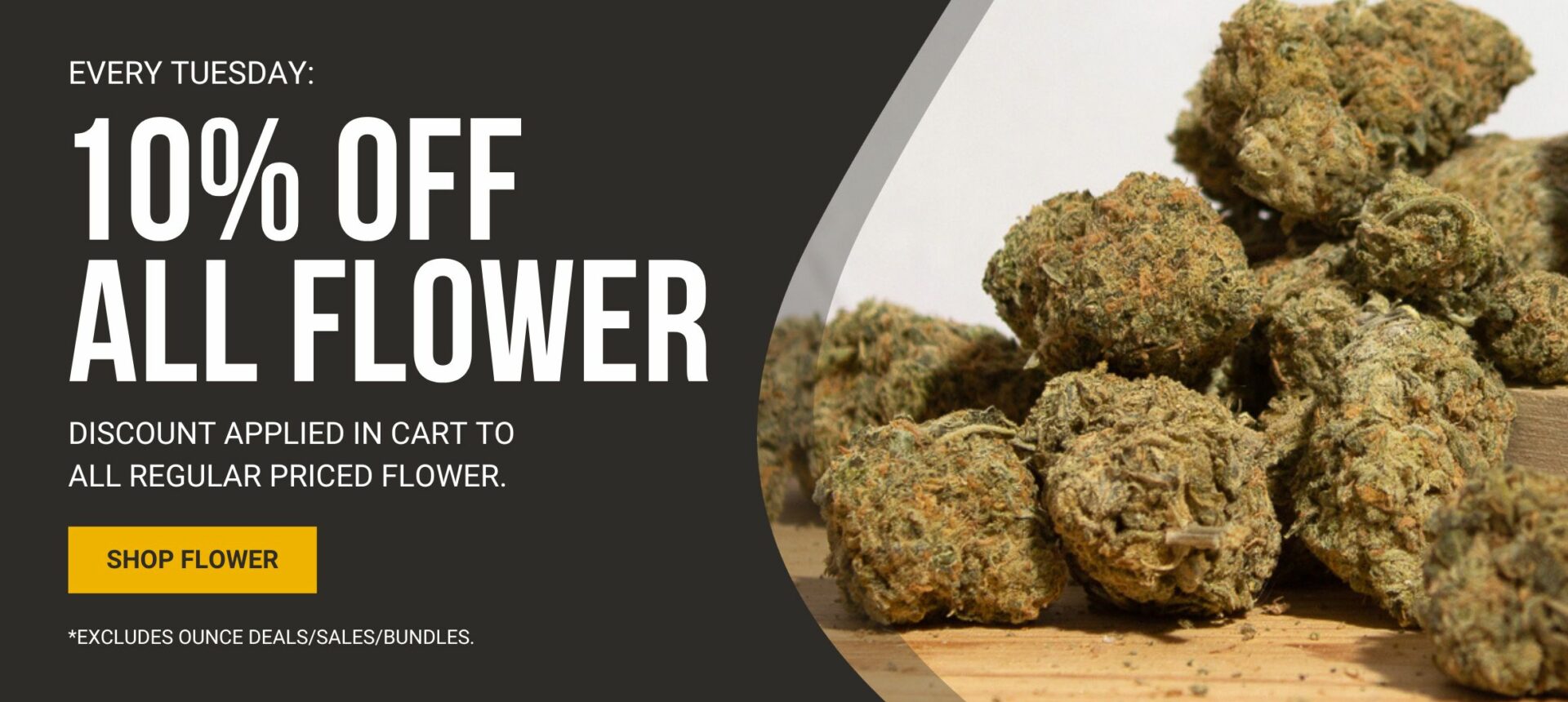 Canna Cabana Canada - 10% Off All Flower Banner