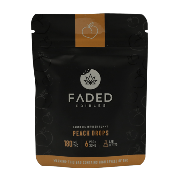 Faded Edibles – Peach Drops – 180mg | Canna Cabana Canada