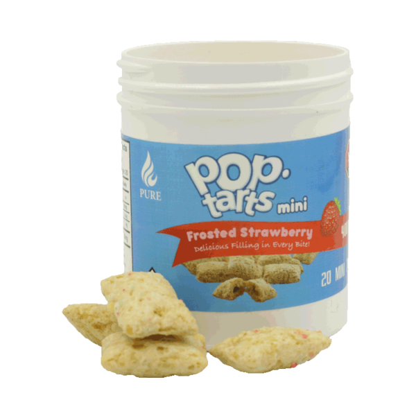 Pop Tarts Mini’s – THC Infused Frosted Strawberry Bites – 400mg | Canna Cabana Canada
