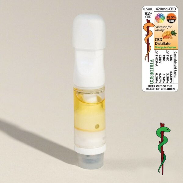 Viridesco – CBD Vape Cart – Pineapple Express 0.5ml | Canna Cabana Canada