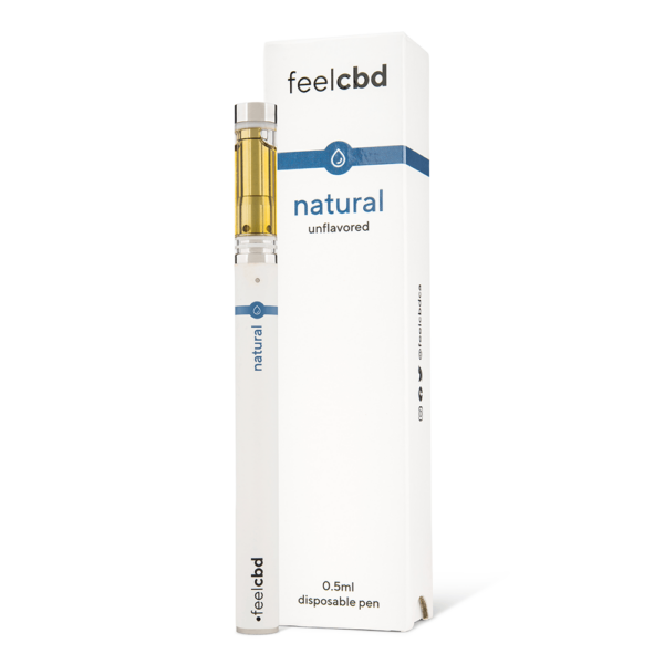 FeelCBD – Natural – Disposable CBD Vape Pen 0.5ml | Canna Cabana Canada