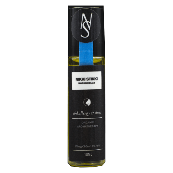 Nikki Stikki Botanicals – Organic Aromatherapy – CBD Allergy and Sinus Roller 100mg CBD | Canna Cabana Canada