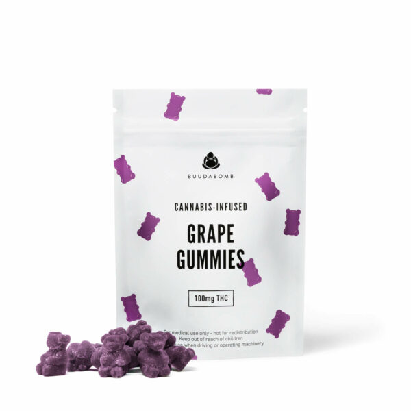 Buudabomb – Grape Gummies 100mg THC | Canna Cabana Canada