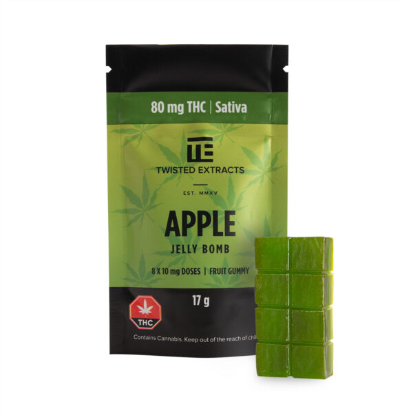 Twisted Extracts – Apple Jelly Bomb – Sativa – 80mg THC | Canna Cabana Canada