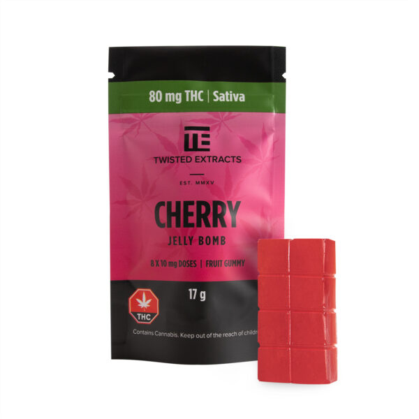 Twisted Extracts – Cherry Jelly Bomb – Sativa – 80mg THC | Canna Cabana Canada