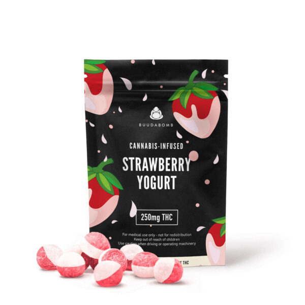 Buudabomb – Strawberry Yogurt Explosion – 250mg THC | Canna Cabana Canada