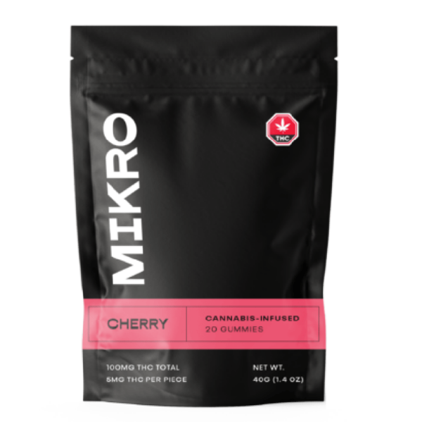 Mikro – THC Gummies – 100mg THC – Cherry | Canna Cabana Canada