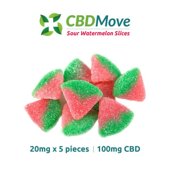 CBD Move – CBD Gummies – Watermelon – 100mg CBD | Canna Cabana Canada