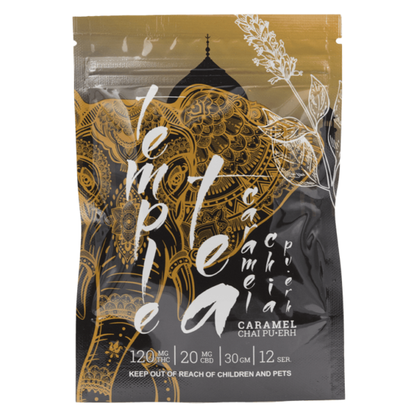 Temple Tea – Caramel Chai Pu-Erh 120mg THC | Canna Cabana Canada