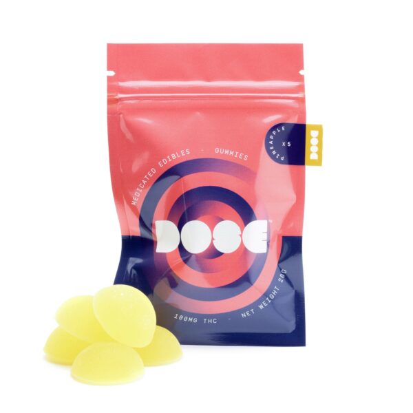 Dose Edibles Gummies – Pineapple | Canna Cabana Canada