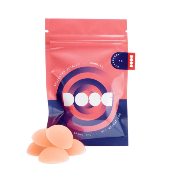 Dose Edibles Gummies – Raspberry | Canna Cabana Canada