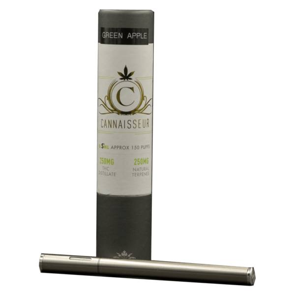 Cannaisseur – Disposable THC Distillate Pen – Green Apple 0.5ml | Canna Cabana Canada