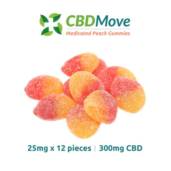 CBD Move – CBD Gummies – Vegan Peaches – 100mg | Canna Cabana Canada