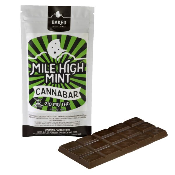 Baked Edibles – Mile High Mint Cannabar 210mg THC | Canna Cabana Canada