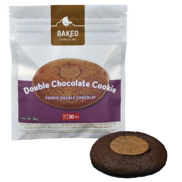 Baked Edibles – Cookie – Double Chocolate 30mg THC | Canna Cabana Canada