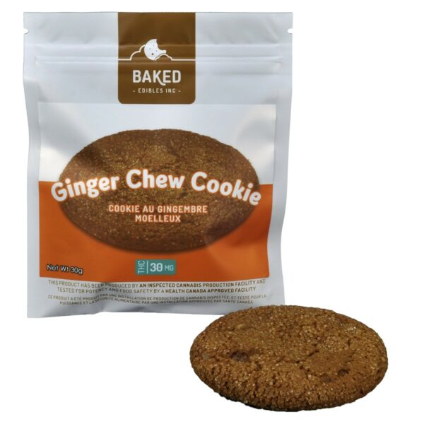 Baked Edibles – Cookie – Ginger Chew 30mg THC | Canna Cabana Canada