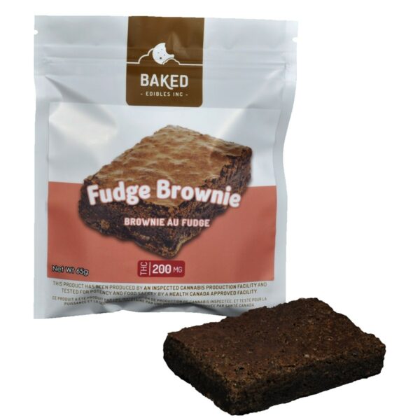 Baked Edibles – Fudge Brownie 200mg THC | Canna Cabana Canada