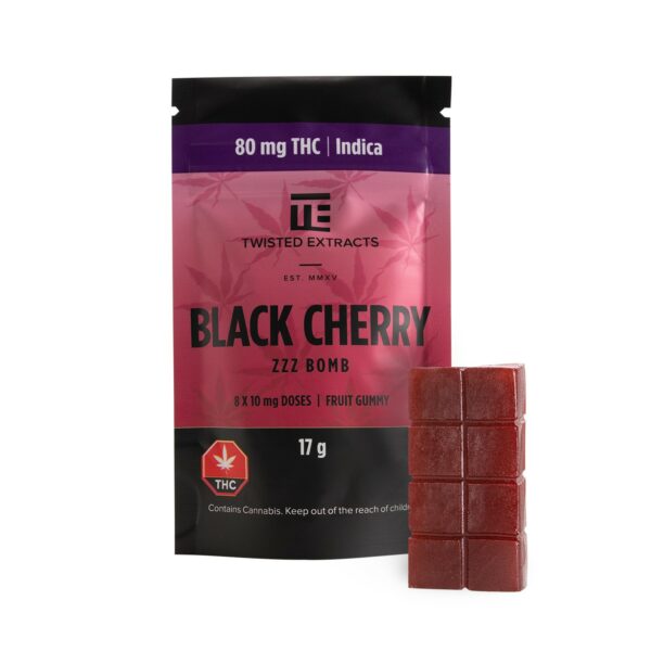 Twisted Extracts – Black Cherry – Zzz Bombs – 80mg THC | Canna Cabana Canada