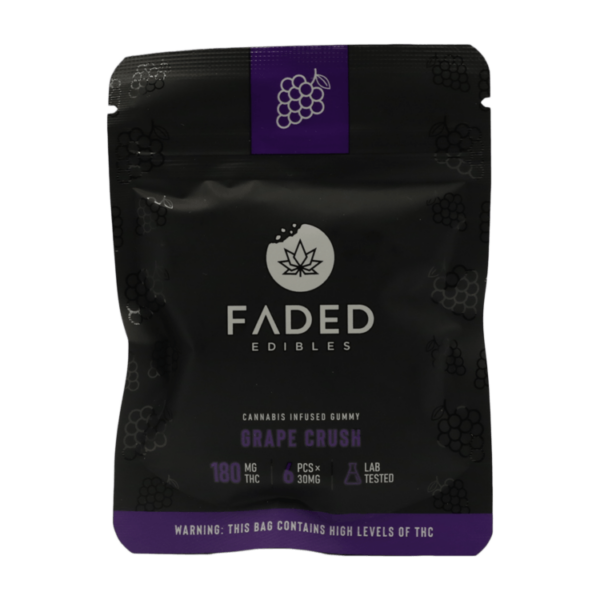 Faded Edibles – Grape Crush – 180mg | Canna Cabana Canada