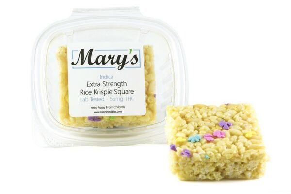 Mary’s Medibles – Extra Strength Rice Krispie Square – 55mg THC (Indica) | Canna Cabana Canada