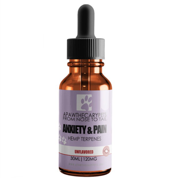 Apawthecary Pets – Anxiety & Pain Tincture – Unflavoured 120mg | Canna Cabana Canada