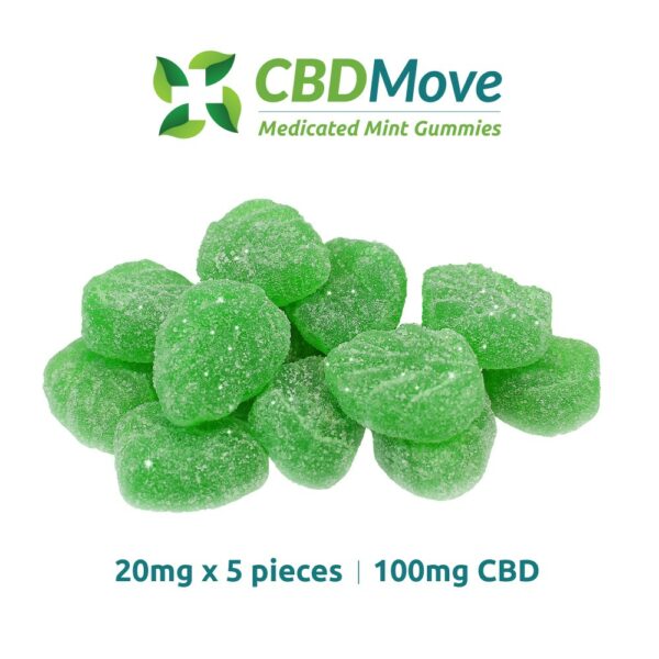 CBD Move – CBD Gummies – Mint Leaves – 100mg | Canna Cabana Canada