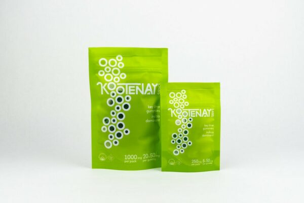 Kootenay Labs – Indica Gummies – Key Lime – 250mg THC | Canna Cabana Canada