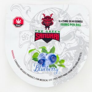 The Green Samurai – Blueberry Gummies – 150mg | Canna Cabana Canada