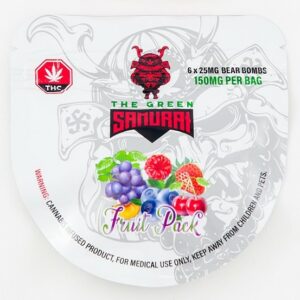 The Green Samurai – Fruit Pack Gummies – 150mg | Canna Cabana Canada