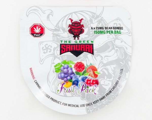 The Green Samurai – Fruit Pack Gummies – 150mg | Canna Cabana Canada