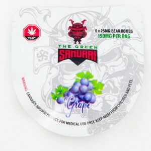 The Green Samurai – Grape Gummies – 150mg | Canna Cabana Canada