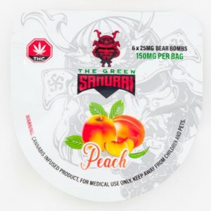 The Green Samurai – Peach Gummies – 150mg | Canna Cabana Canada