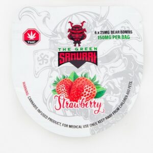 The Green Samurai – Strawberry Gummies – 150mg | Canna Cabana Canada