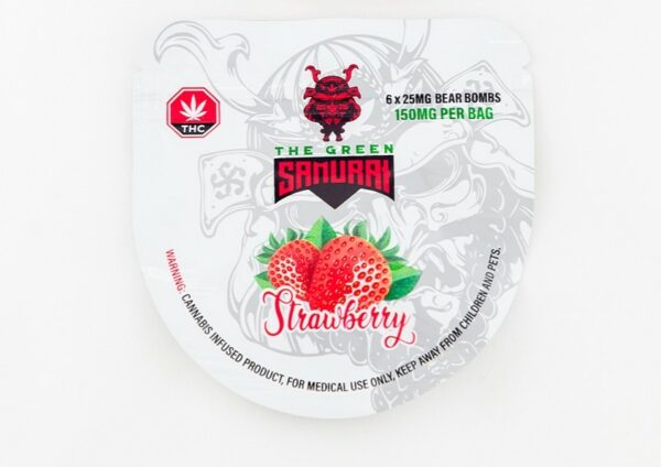 The Green Samurai – Strawberry Gummies – 150mg | Canna Cabana Canada