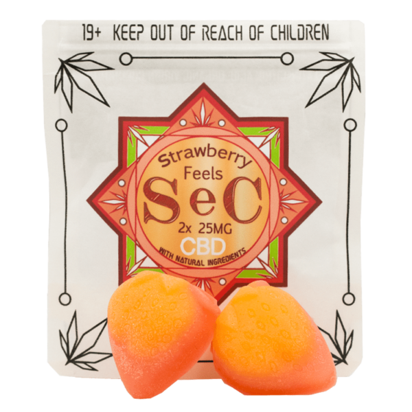 SEC – Strawberry Feels CBD – 50mg | Canna Cabana Canada