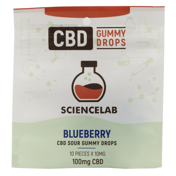 Sciencelab – CBD Sour Gummy Drops – Blueberry 100mg CBD | Canna Cabana Canada