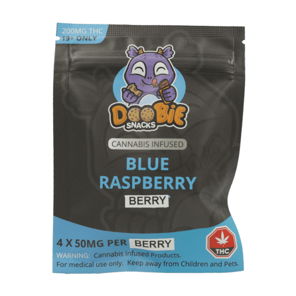 Doobie Snacks – Blue Raspberry – 200mg THC | Canna Cabana Canada