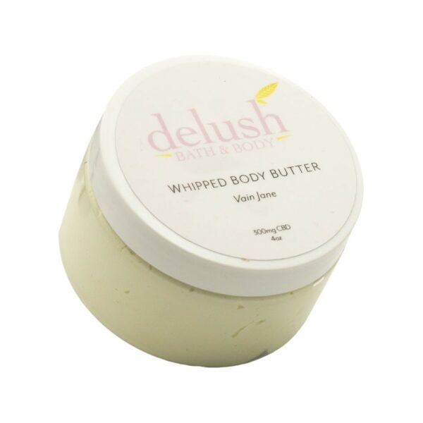 Delush Bath and Body – Whipped Body Butter – Vain Jane 300mg CBD | Canna Cabana Canada
