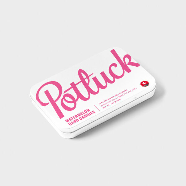 Potluck – Hard Candy – Watermelon – 300mg THC | Canna Cabana Canada