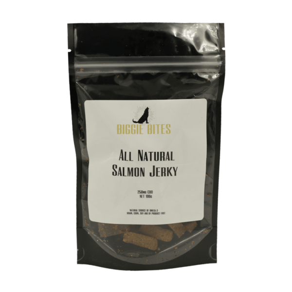 Biggie Bites – All Natural Salmon Jerky – 250mg CBD | Canna Cabana Canada