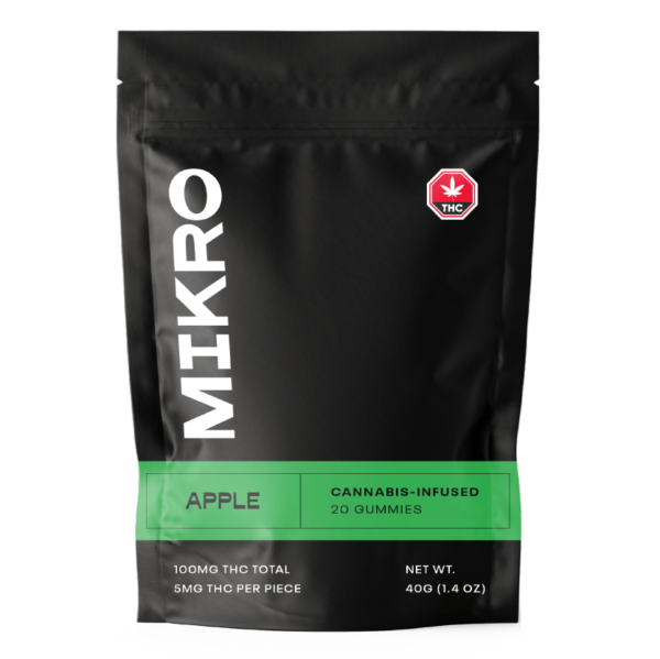 Mikro – THC Gummies – 100mg THC – Apple | Canna Cabana Canada