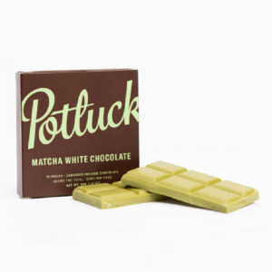 Potluck – Infused Chocolate – Matcha White Chocolate – 300mg THC | Canna Cabana Canada