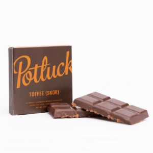 Potluck – Infused Chocolate – Toffee (Skor) – 300mg THC | Canna Cabana Canada