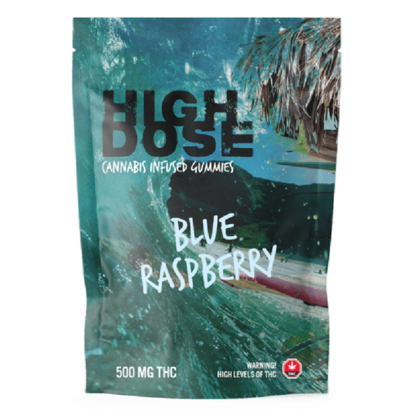 High Dose – cannabis Infused Gummies – Blue Raspberry – 1000mg/1500mg | Canna Cabana Canada