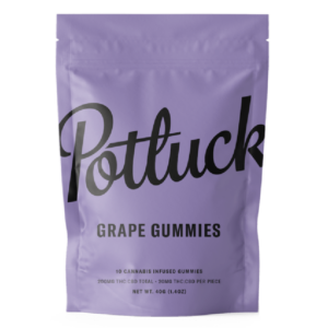 Potluck Extracts – Grape Gummies (1:1) – 100mg THC / 100mg CBD | Canna Cabana Canada