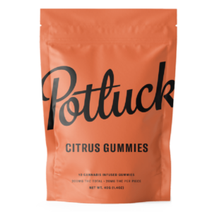 Potluck Extracts – Citrus Gummies – 200mg THC | Canna Cabana Canada