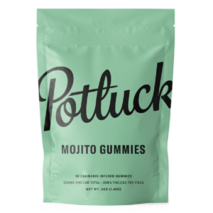 Potluck Extracts – Mojito Gummies (1:1) – 100mg THC / 100mg CBD | Canna Cabana Canada