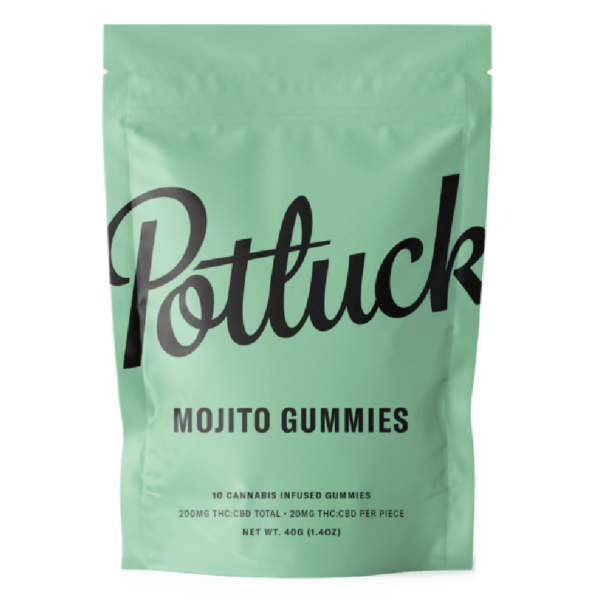 Potluck Extracts – Mojito Gummies (1:1) – 100mg THC / 100mg CBD | Canna Cabana Canada