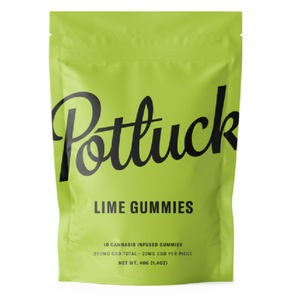 Potluck Extracts – Lime Gummies (CBD) – 200mg | Canna Cabana Canada