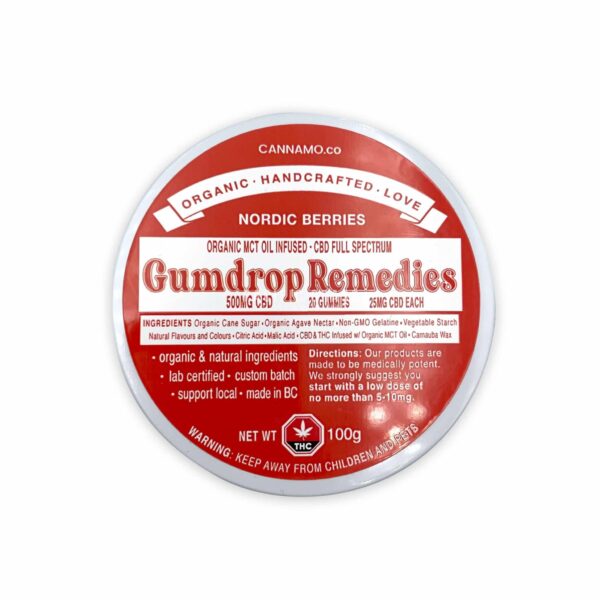 Gumdrop Remedies – Nordic Berries – 500mg CBD | Canna Cabana Canada